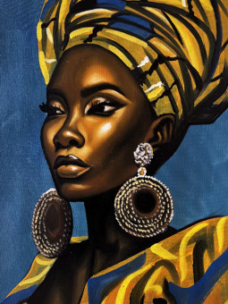 Poster - Kamaria - Accueil | Oueso - Contemporary Afro Art