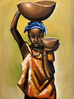 Affiche - Ekua - Accueil | Oueso - Art Afro Contemporain