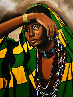Affiche - Amel - Accueil | Oueso - Art Afro Contemporain