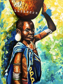 Affiche - Ilianna - Accueil | Oueso - Art Afro Contemporain