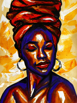 Affiche - Mouna - Accueil | Oueso - Art Afro Contemporain