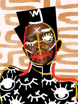 Affiche - Human duality - Accueil | Oueso - Art Afro Contemporain