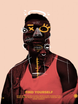 Poster - Find-yourself - Accueil | Oueso - Contemporary Afro Art