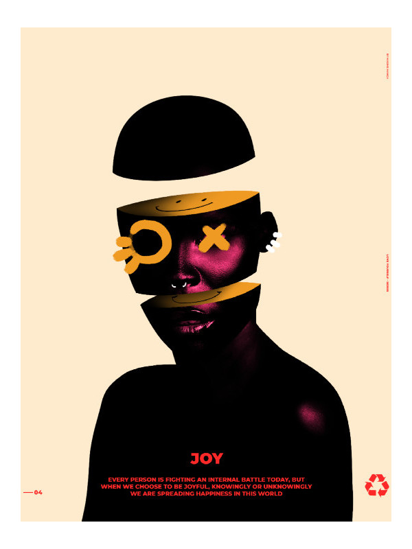 Poster - Joy - Accueil | Oueso - Contemporary Afro Art