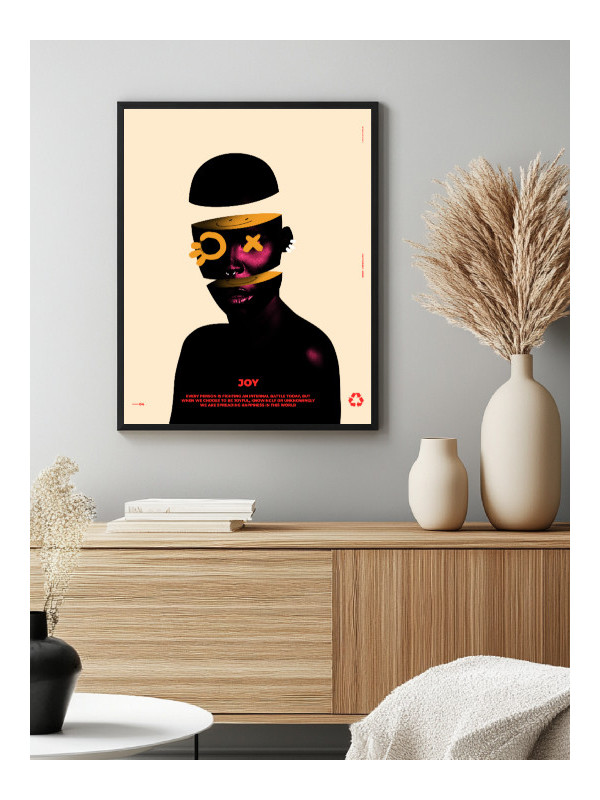 Affiche - Joy - Accueil | Oueso - Art Afro Contemporain Affiche - Joy - Accueil | Oueso - Art Afro Contemporain