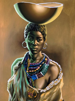 Poster - Halima - Accueil | Oueso - Contemporary Afro Art