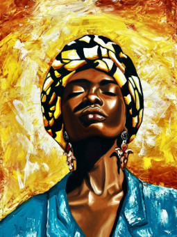 Affiche - Ajara - Accueil | Oueso - Art Afro Contemporain