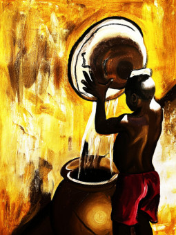 Affiche - Jafar - Accueil | Oueso - Art Afro Contemporain
