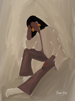 Poster - Jorja (Beaux art) - Accueil | Oueso - Contemporary Afro Art