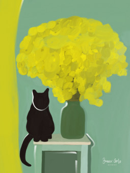 Affiche - Black cat (Beaux arts) - Accueil | Oueso - Art Afro Conte...