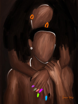 Affiche - Love Love (Beaux arts) - Accueil | Oueso - Art Afro Conte...