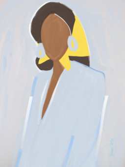 Affiche - Yuna (Beaux art) - Art mural | Oueso - Art Afro Contemporain