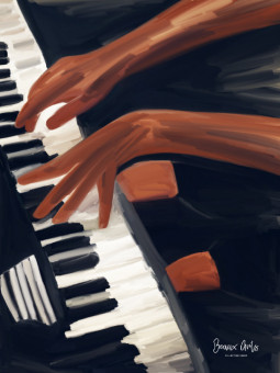 Poster - Piano (Beaux arts) - Accueil | Oueso - Contemporary Afro Art