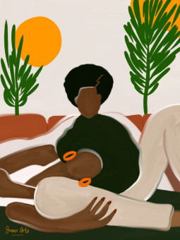 Poster - Couple Solidaire (Beaux arts) - Accueil | Oueso - Contempo...