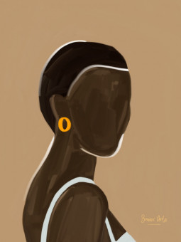 Poster - Éliara (Beaux arts) - Accueil | Oueso - Contemporary Afro Art