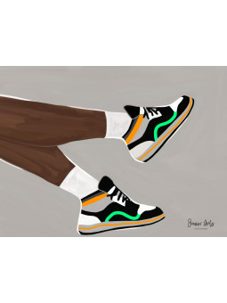 Affiche - Sneakers art (Beaux art) - Affiches | Oueso - Art Afro Co...