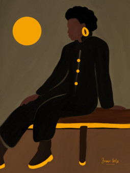 Poster - Nélida (Beaux arts) - Accueil | Oueso - Contemporary Afro Art