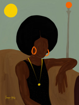 Affiche - Thaïs (Beaux arts) - Accueil | Oueso - Art Afro Contemporain