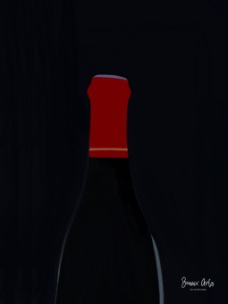 Affiche - Black bottle (Beaux art) - Art mural | Oueso - Art Afro C...