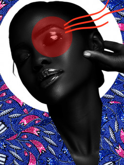 Affiche - Ombrala (Wax pop art) - Art mural | Oueso - Art Afro Cont...