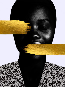 Affiche - Zérya (Wax pop art) - Art mural | Oueso - Art Afro Contem...