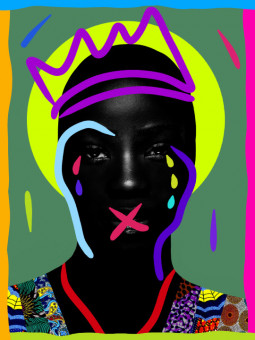 Affiche - Syrmoza (Wax pop art) - Art mural | Oueso - Art Afro Cont...