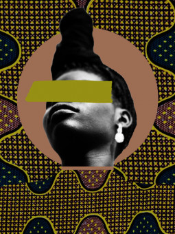 Affiche - Azarina (Wax pop art) - Art mural | Oueso - Art Afro Cont...