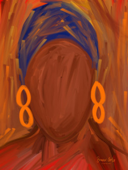 Affiche - Oromo (Beaux art) - Art mural | Oueso - Art Afro Contempo...