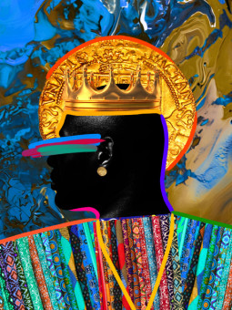 Affiche - Kariuma (Wax pop art) - Art mural | Oueso - Art Afro Cont...