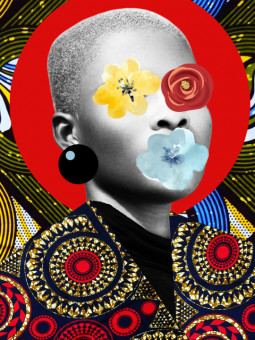 Affiche - Uburu (Wax pop art) - Art mural | Oueso - Art Afro Contem...
