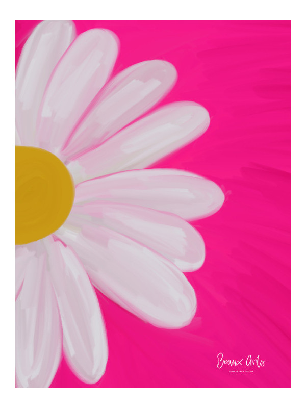 Affiche - Fleurs Abstraites (Beaux arts) - Art mural | Oueso - Art ...
