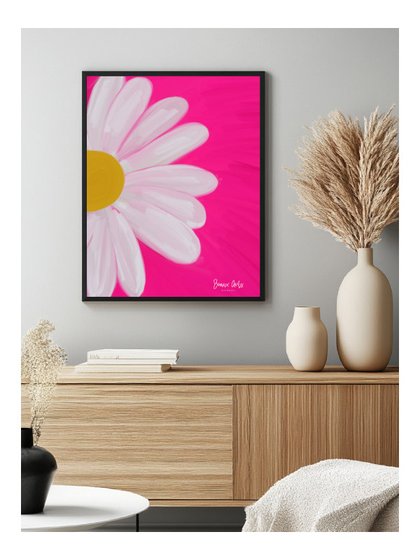 Affiche - Fleurs Abstraites (Beaux arts) - Art mural | Oueso - Art ...