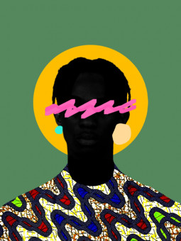 Affiche - Lumbara (Wax pop art) - Art mural | Oueso - Art Afro Cont...