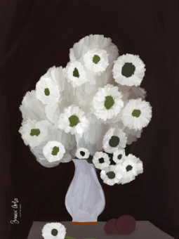 Affiche - Peace flower (Beaux arts) - Art mural | Oueso - Art Afro ...
