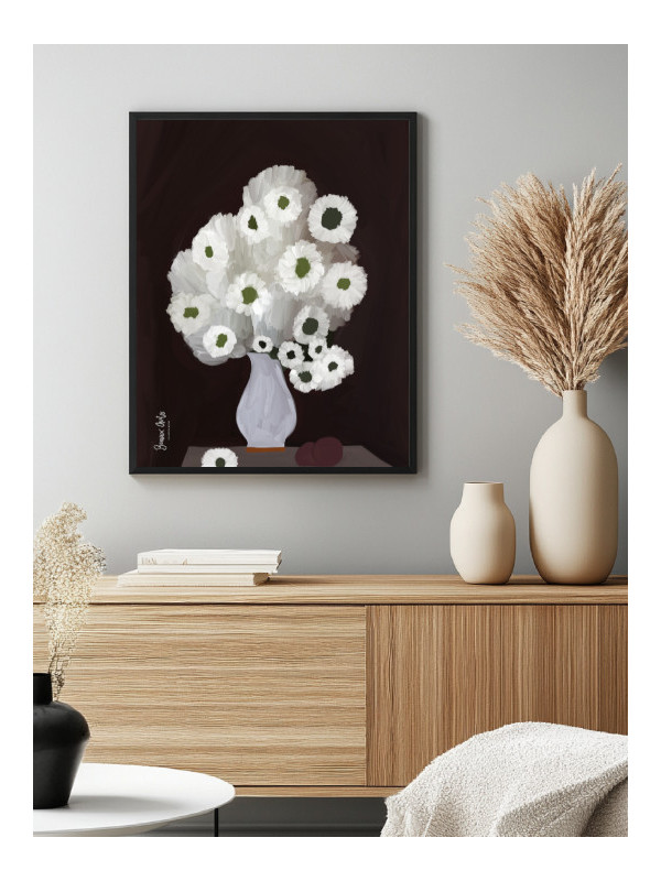 Poster - Peace flower (Beaux arts) - WALL ART | Oueso - Contemporar...