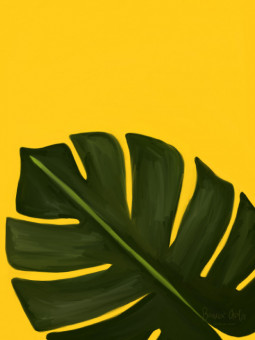 Affiche - Playa flower (Beaux art) - Art mural | Oueso - Art Afro C...