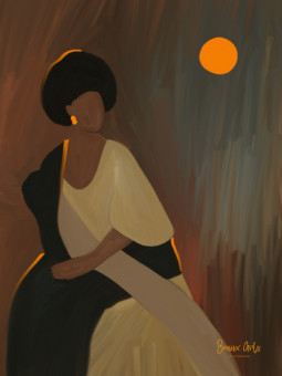 Poster - Soirée lunaire (Beaux art) - WALL ART | Oueso - Contempora...
