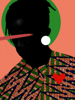 Affiche - Heliaura (Wax pop art) - Art mural | Oueso - Art Afro Con...