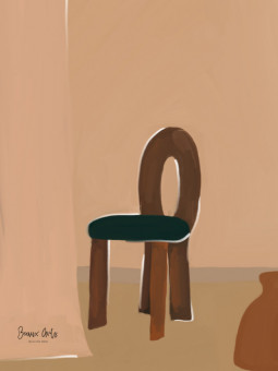 Poster - Chaise (Beaux arts) - WALL ART | Oueso - Contemporary Afro...