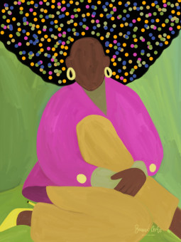 Affiche - Hutu - Art mural | Oueso - Art Afro Contemporain