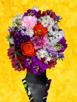 Affiche - Isula (Wax pop art) - Art mural | Oueso - Art Afro Contem...