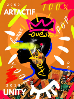 Poster - Pop (Wax pop art) - Accueil | Oueso - Contemporary Afro Art