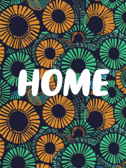 Affiche - Home wax - Accueil | Oueso - Art Afro Contemporain