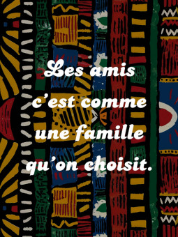 Affiche - Les amis c'est comme une famille - Accueil | Oueso - Art ...