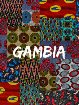 Poster - Gambia wax - Accueil | Oueso - Contemporary Afro Art