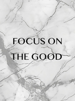 Poster - Focus on the good - Accueil | Oueso - Contemporary Afro Art