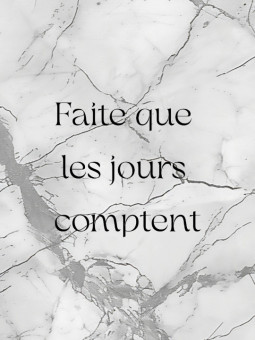 Poster - Faite que les jours comptes - Accueil | Oueso - Contempora...
