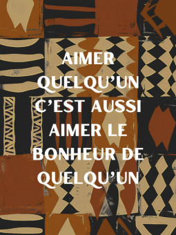 Affiche - Aimer - Accueil | Oueso - Art Afro Contemporain
