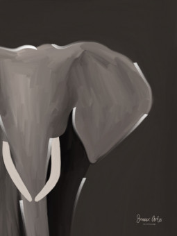 Affiche - African elephant (Beaux arts) - Art mural | Oueso - Art A...