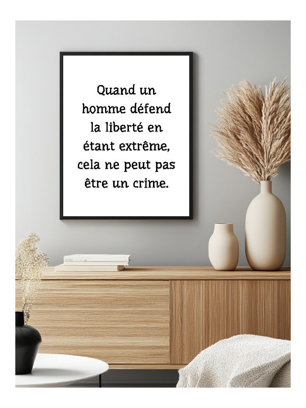 Affiche - Citation Malcom x - Accueil | Oueso - Art Afro Contemporain